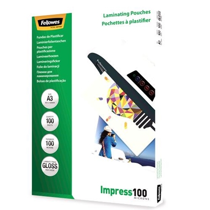 Изображение Fellowes Laminating Pouch 100 M A3 100 pcs