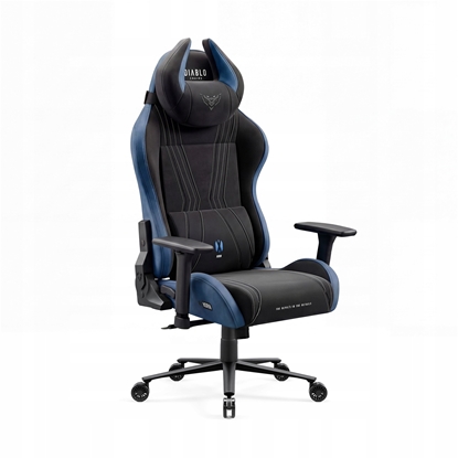 Изображение Fotel Diablo Chairs Fotel gamingowy materiaowy czarno-niebieski Diablo X-Horn 2.0 Night Blue Normal