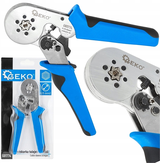 Изображение Geko Zaciskarka szecioktna do tulejek 0,25-6mm2 (50)