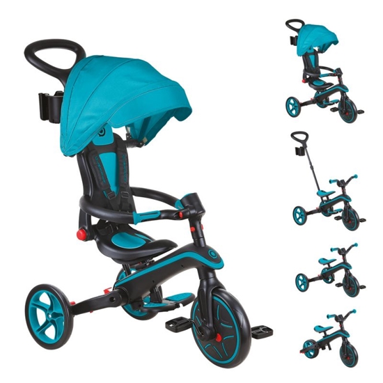 Изображение Globber Explorer Trike salokāms 4in1 velosipēds 732-105