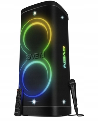 Attēls no Gonik Sven przenony czarny 300W Bluetooth TWS FM USB microSD IPX4
