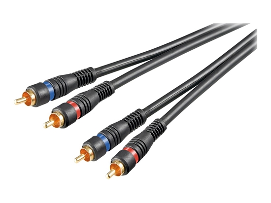 Picture of Goobay | Stereo RCA cable 2x RCA, double shielded | 50032