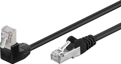 Attēls no Goobay RJ-45/RJ-45, kat.5e, F/UTP, czarny, 0.5m (94186)
