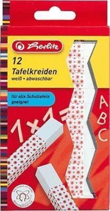 Изображение Herlitz Kreda kwadratowa biaa 12 sztuk (214018)