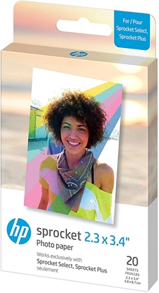 Изображение HP photo paper Sprocket Plus Zink 5.8x8.6cm 20 sheets