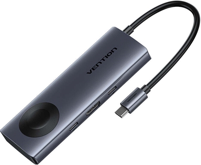 Picture of HUB USB Vention Vention USB-C 6w1 | 4K@60Hz | 100W PD | adowanie indukcyjne
