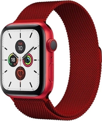 Picture of Hurtel Magnetic Strap pasek do Watch 6 / 5 / 4 / 3 / 2 / SE (40mm / 38mm) magnetyczna opaska bransoleta bransoletka czerwony