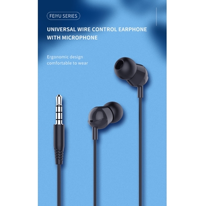 Attēls no iKAKU KSC-292 Universālas Vieglas HiFi In-Ear Austiņas 3.5mm ar Mikrofonu 1.2m Melnas