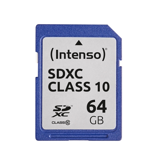 Picture of MEMORY SDXC 64GB C10/3411490 INTENSO