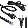 Picture of Kabel zasilający SCHUKO CEE 7/7 (E/F) | miedź Cu | odizolowany lutowany | 3x1.0mm2 | 1.8m 