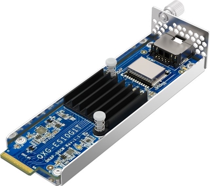 Picture of Karta sieciowa Qnap QNAP QXG-ES10G1T modu rozszerze PCIe 3.0 x4 100M/1G/2.5G/5G/10 Gigabit Ethernet x 1