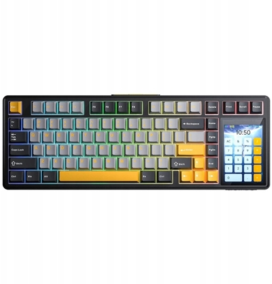 Изображение Klawiatura Aula AULA klawiatura gasket L99 Gray+Orange+Deep Gray Raindrop switch RGB