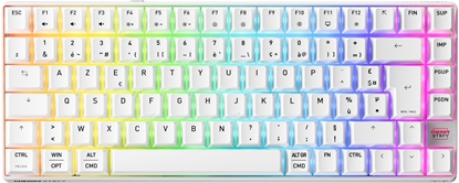 Attēls no Klawiatura Cherry K33 COMPACT FS WIRELESS/KEYBOARD WHITE FRANCE