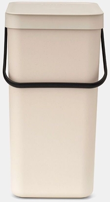 Изображение Kosz na mieci Brabantia Kosz Sort & Go 16 L Soft Beige 251740