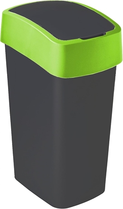 Picture of Kosz na mieci Keter CURVER Flip Bin 45L czarny zielony