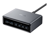 Picture of Ładowarka GeNPrime 200W GaN 4xUSB-C 2xUSB-A Czarna 