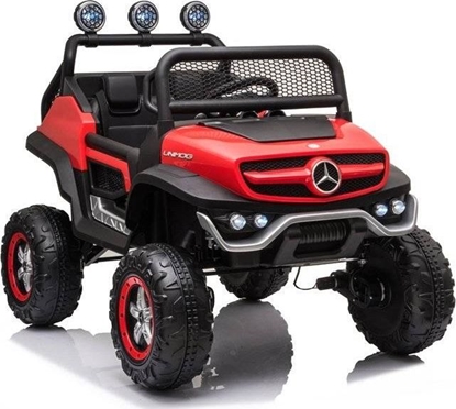 Picture of Lean Cars Pojazd na Akumulator Mercedes Unimog S Czerwony