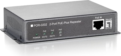 Attēls no LevelOne POR-0202 2-Port PoE-Repeater