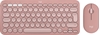 Picture of Logitech Pebble 2 Combo keyboard Mouse included RF Wireless + Bluetooth QWERTY US International Pink
