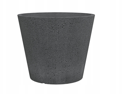 Picture of Lumarko FLOWERPOT PLASTIC 238/49 STONY BLACK D49