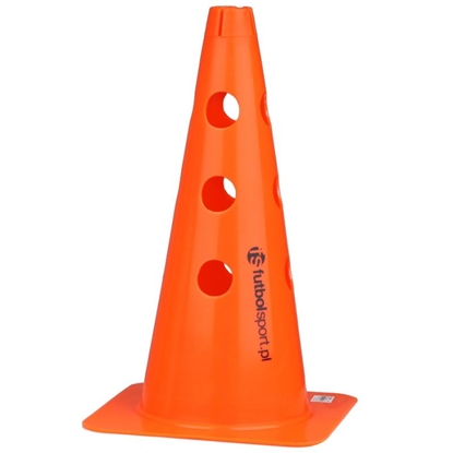 Изображение Marķēšanas konuss Orange cone with holes 37.5 cm
