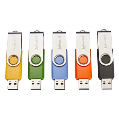 Изображение MEMORY DRIVE FLASH USB2 5X32GB/MULTIPACK 3503585 INTENSO