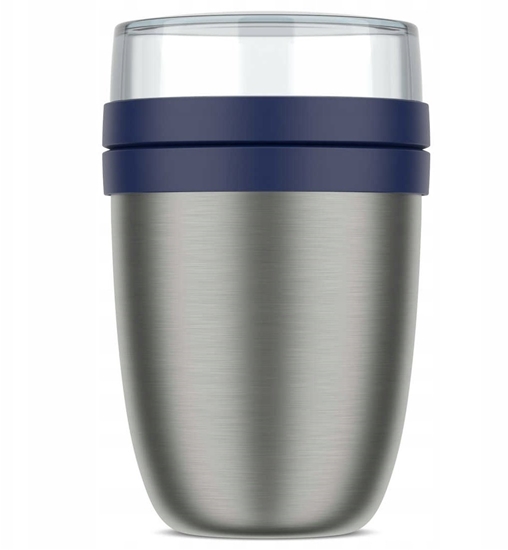 Picture of Mepal Thermo-Lunchpot Ellipse stl.steel vivid blue, 500+200ml