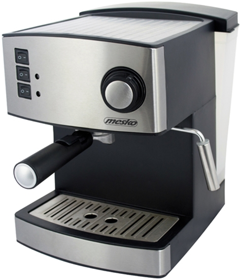 Picture of Mesko | Espresso Machine | MS 4403 | Pump pressure 15 bar | Built-in milk frother | Semi-automatic | 850 W | Stainless steel/Black