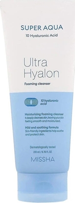Attēls no Missha Super Aqua Ultra Hyalon Pianka z kwasem hialuronowym 200 ml