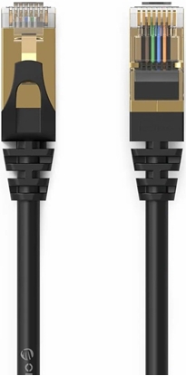 Изображение Orico Kabel sieciowy Ethernet PUG-C7, Cat 7, S/FTP, okrgy, czarny, 1 m (PUG-C7-10-BK-EP)