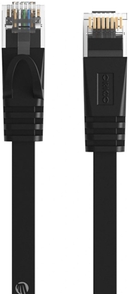 Изображение Orico Kabel sieciowy Ethernet PUG-C7B, Cat 7, F/FTP, paski, czarny, 5 m (PUG-C7B-50-BL-EP)