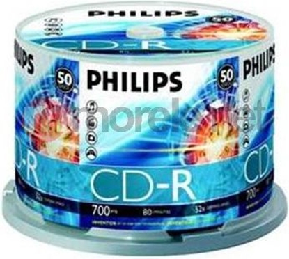 Attēls no Philips CD-R 700 MB 52x 50 sztuk (CD7D5NB50)
