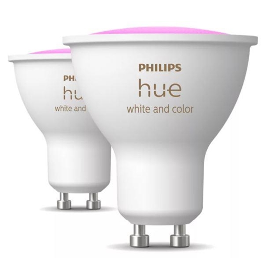 Изображение Philips Hue LED Lampe GU10 2pcs Set 400lm white Color Amb.
