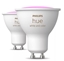 Изображение Philips Hue LED Lampe GU10 2pcs Set 400lm white Color Amb.