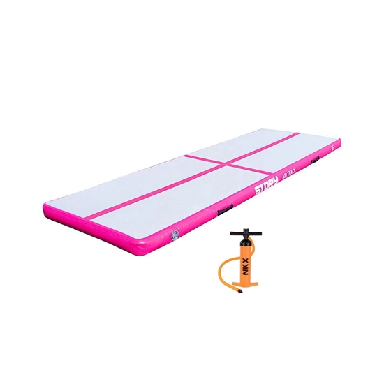 Изображение Piepūšams vingrošanas matracis Story Airtrack 3m x 1m x 10cm Rozā