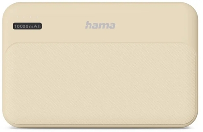 Picture of Powerbank Hama HAMA Power pack pocket 10 10000 mAh 2X USB-A piaskowy