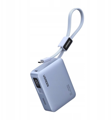 Picture of Powerbank Ugreen Powerbank 10000mAh Ugreen PB584, USB + USB-C, 33W, wbudowany kabel (szary)