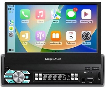 Изображение Radio samochodowe Kruger&Matz KM2018 z wysuwanym ekranem 7" CarPlay/AndroidAuto