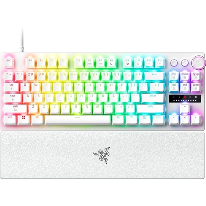 Изображение Razer Huntsman V3 Pro Tenkeyless 8KHz | Gaming keyboard | Wired | US | Razer Analog Optical Switch Gen-2 | White