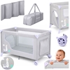 Picture of Ricokids óeczko turystyczne + materac + torba 125 x 65 x 78 cm RK-240 szaro-lawendowe