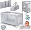Picture of Ricokids óeczko turystyczne + materac + torba 125 x 65 x 78 cm RK-240 szaro-mitowe