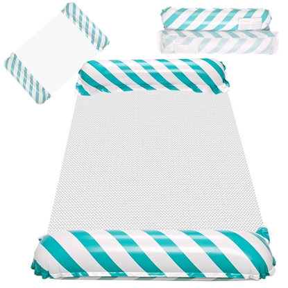 Изображение RoGer Inflatable Beach Hammock Float Blue