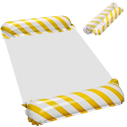 Изображение RoGer Inflatable Beach Hammock Float Yellow