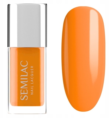 Изображение Semilac SEMILAC Nail Lacquer Klasyczny lakier do paznokci 121 Neon Orange 9 ml