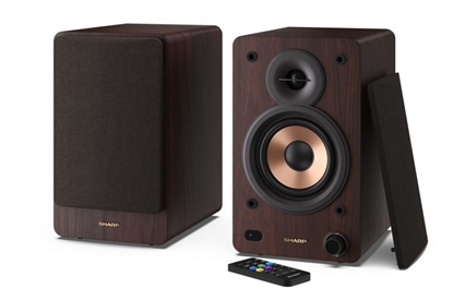 Picture of Sharp BOOKSHELF SPEAKERS loudspeaker 2-way Brown Wired & Wireless 60 W