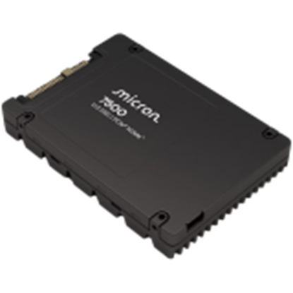 Attēls no SSD|MICRON|7500 PRO|960 GB|PCI Express 4.0|NVMe Yes|Write speed 1400 MB/s|Read speed 6800 MB/s|U.3|MTFDKCC960TGP-1BK1DABYYR