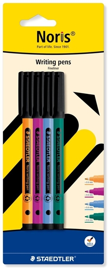 Picture of Staedtler STAEDTLER Fineliner Noris writing pen,    4St BK