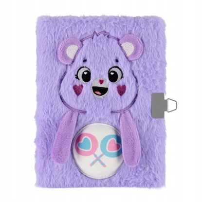 Picture of Starpak Pamitnik Plusz Zam A5/80K Care Bears Fiolet Stk