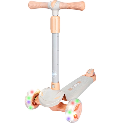 Изображение Story Mini Friends LED luksusa trīsriteņu bērnu skrejritenis Rozā