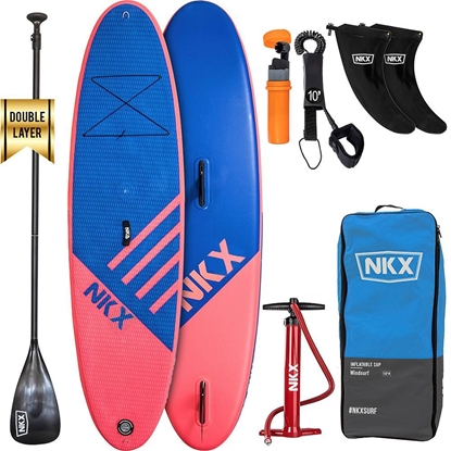 Attēls no SUP dēlis NKX Windsurf  Blue Red 10'4 (Iespējams pievienot buru)